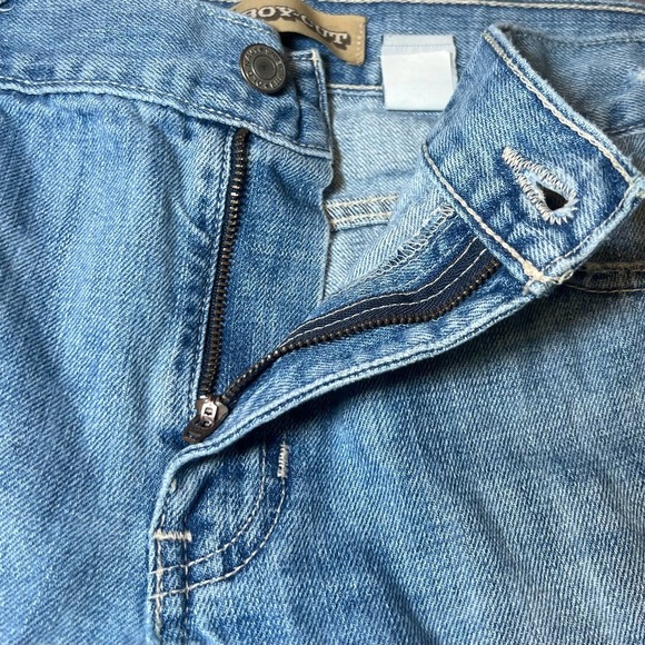 Vintage Old Navy Womens Size 12 Short Boy-Cut Jeans Low Waist Distressed Y2K - Picture 15 of 16